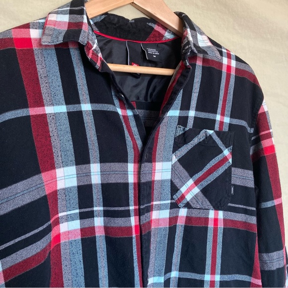 Element size M black, red and white flannel, 100% cotton - Picture 2 of 3
